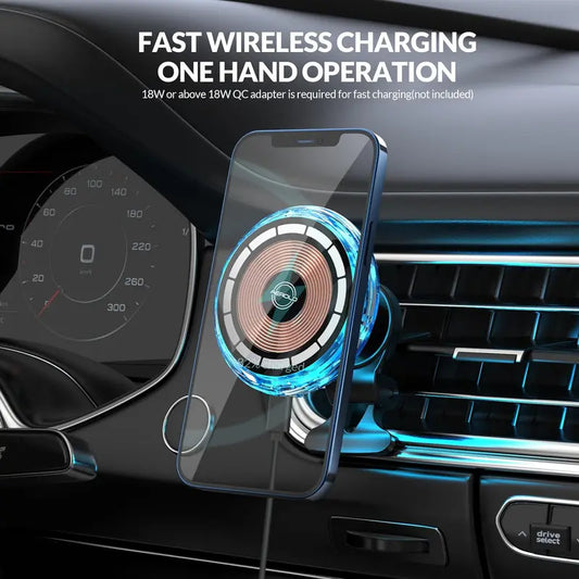 AEROLD Wireless Magnetic Car Charger 
